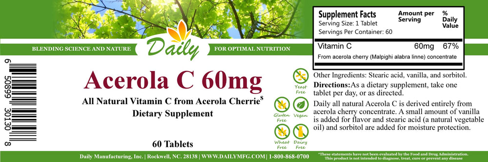 Acerola cherry concentrate used in Daily Acerola C