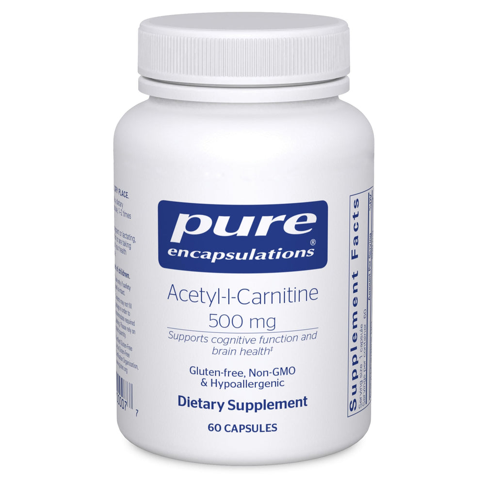 Acetyl-L-Carnitine 500 mg capsules bottle