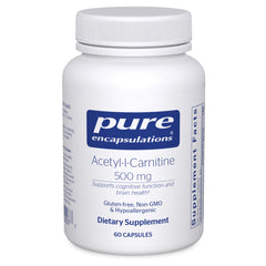 Acetyl-L-Carnitine 500 mg capsules bottle