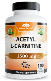 Bottle of Acetyl L-Carnitine (ALCAR) 1500 mg per serving