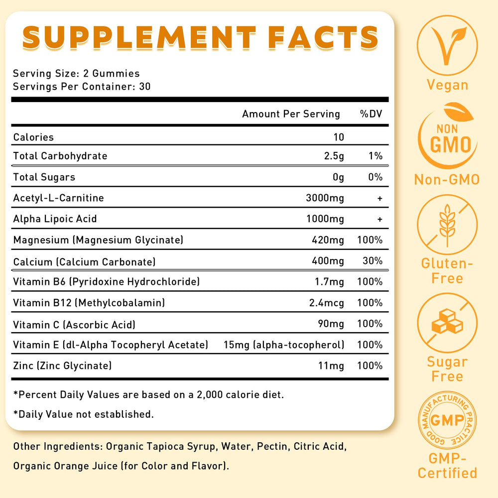 Two-pack packaging back showing nutrition information