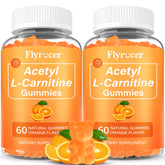 Two-pack Acetyl L-Carnitine Gummies orange flavor packaging front