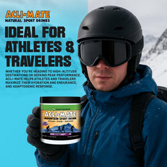 Outdoorsy scenes showing hydration with Acli-Mate during activities