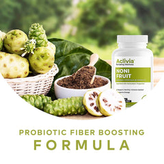 Easy-to-swallow noni capsules held in hand
