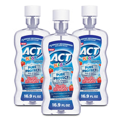 ACT Kids Simply Strawberry Mouthwash bottle front view, 16.9 fl oz
