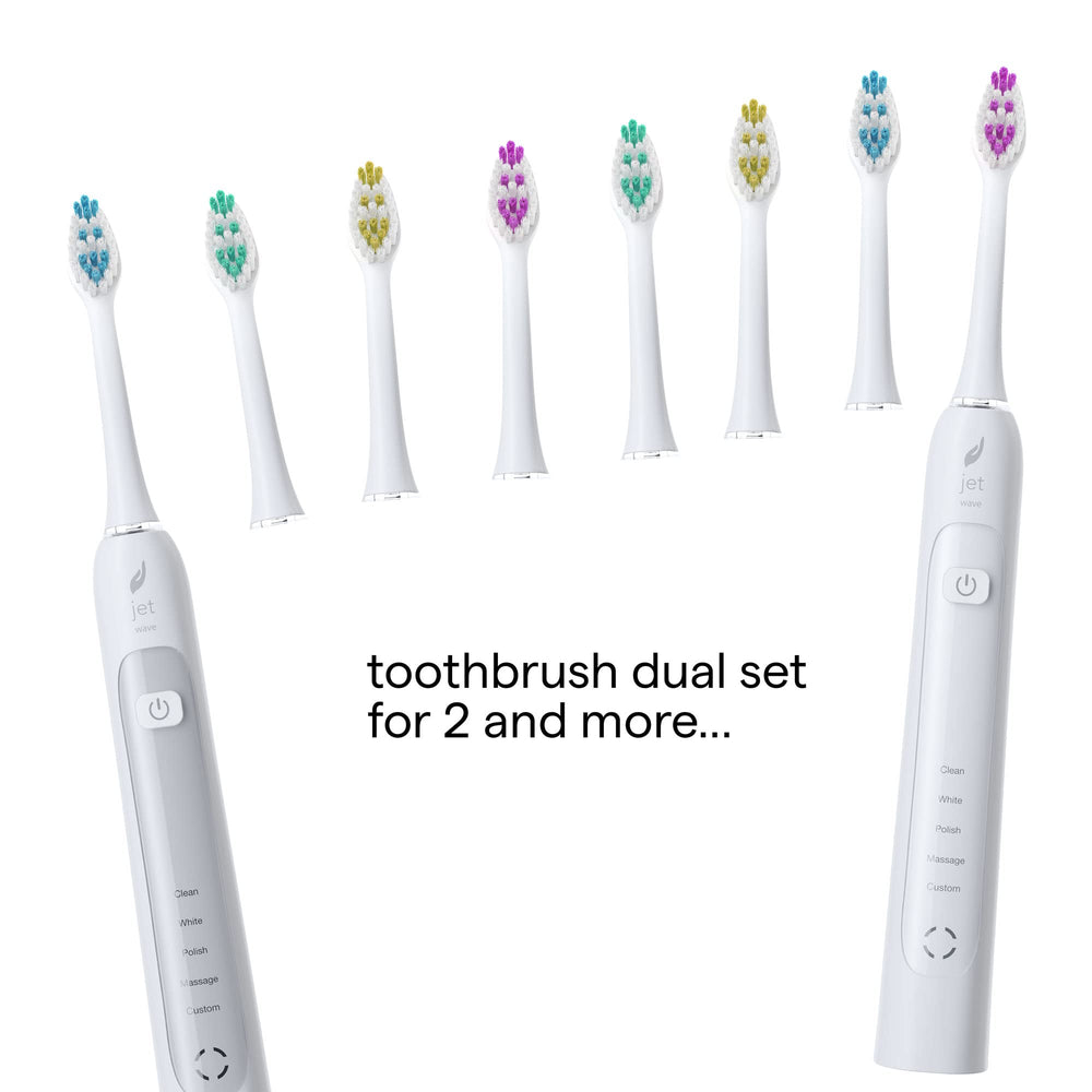 Close-up of soft bristles on Acteh toothbrush