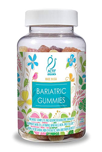 Nutritional supplement facts panel for ACTIF Organic Bariatric Gummies