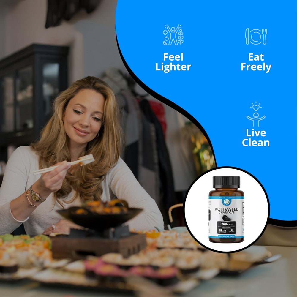 Organic coconut shell activated charcoal illustration