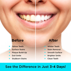 Activated coconut charcoal powder for teeth whitening