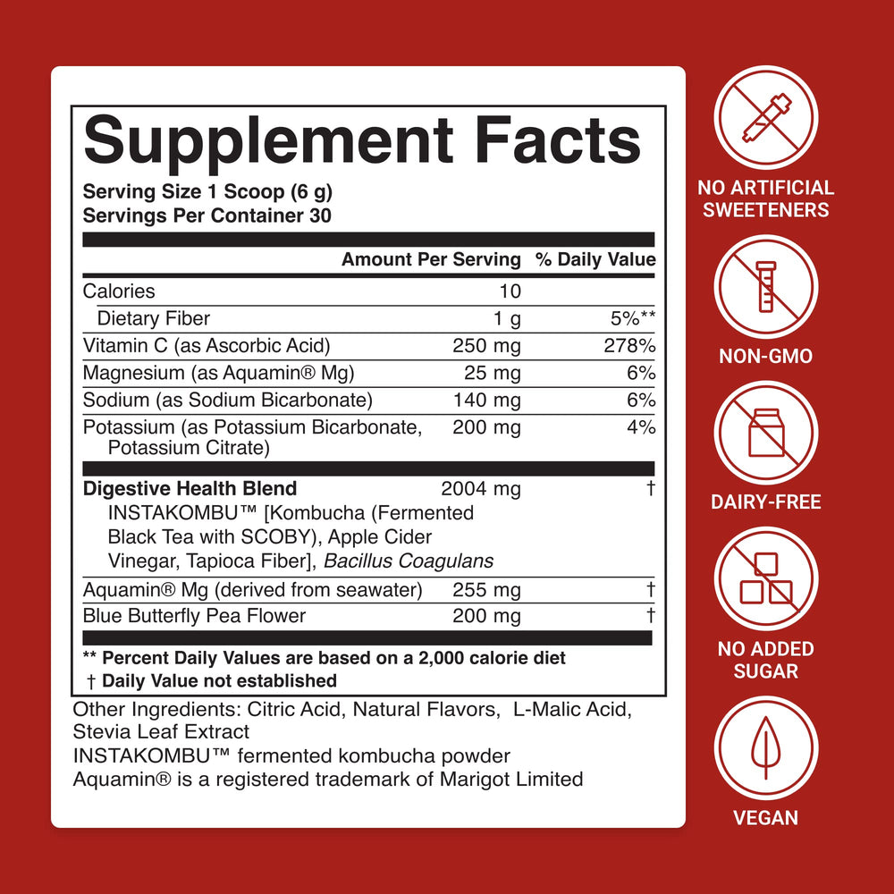 Berry Lemonade Daily Digestive Tonic powder packaging