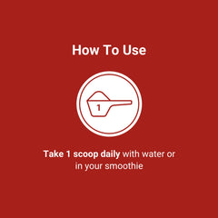 Scoop of powder for Berry Lemonade flavor