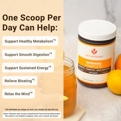 Product label on ACTIVATEDYOU Morning Complete 3-pack Citrus Medley bottle