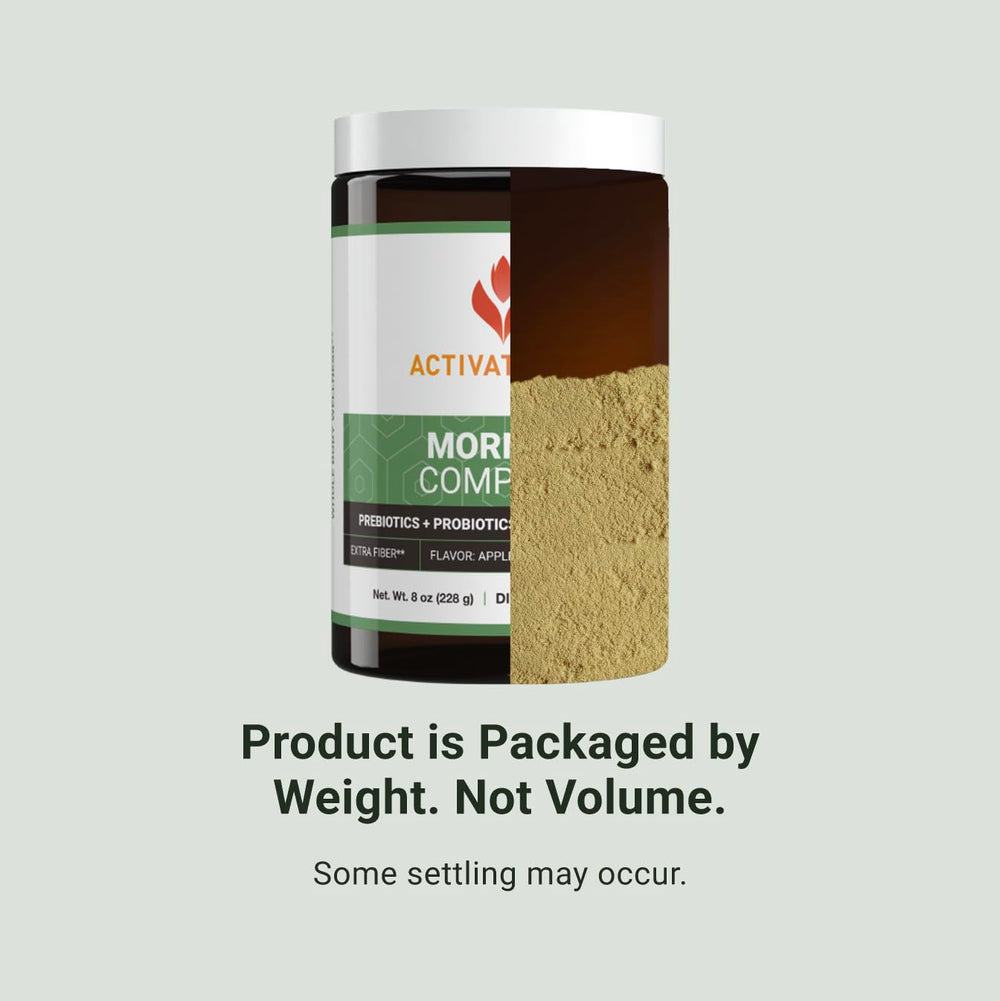 ACTIVATEDYOU Morning Complete mix in glass over ice for refreshing morning energy.