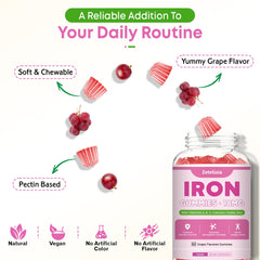 Active adults using vegan iron gummies for energy and immune support