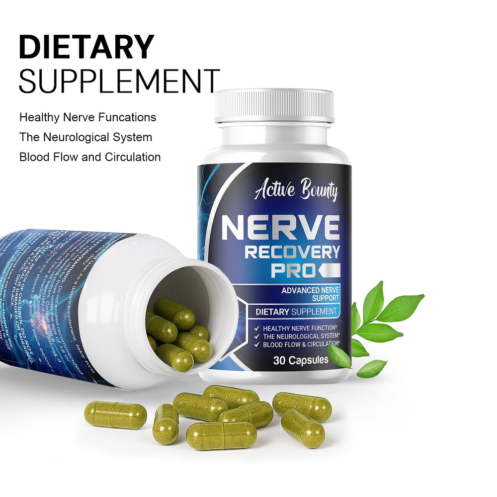 Close-up of Nerve Recovery Pro capsules