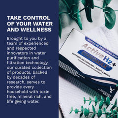 Hydrogen-rich water created by Active H2+ Chromax tablet