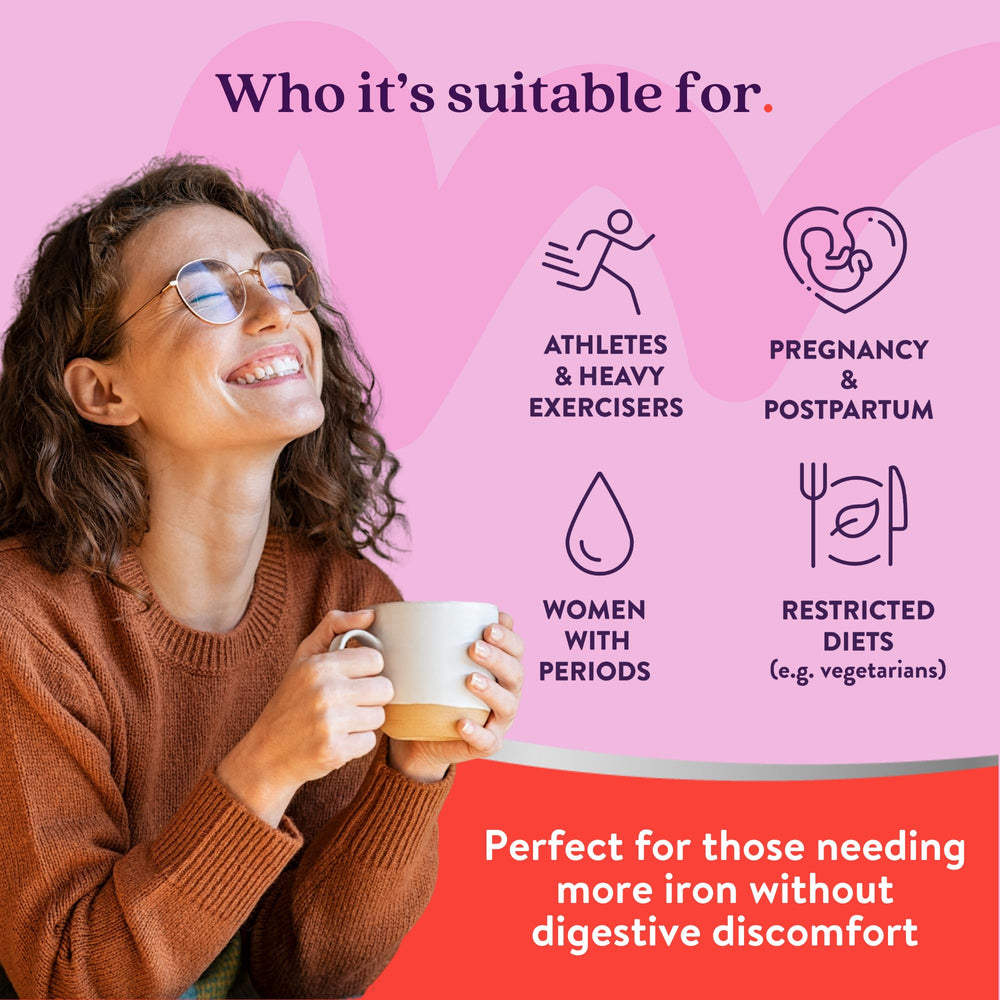 Close-up of iron tablets and multivitamin capsules