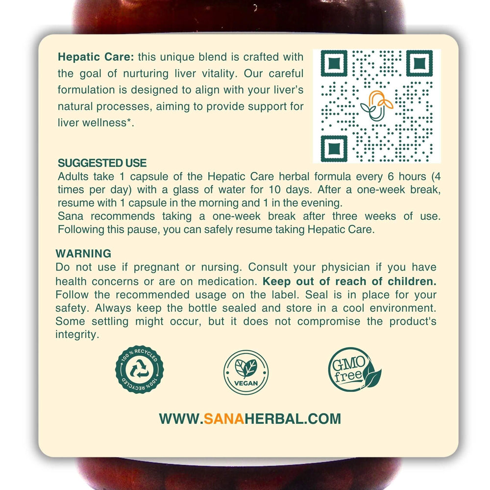 Liver health and fatty liver repair support with Sana Herbal