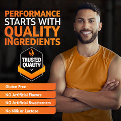 Active man exercising to represent energy and muscle support