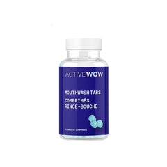 Active Wow Mint Mouthwash Tablets in 60-count packaging