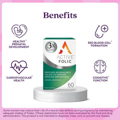 Packaging of ACTIVEIRON Active Folic 400mcg