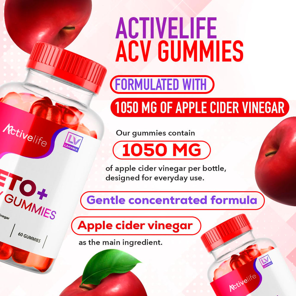 ActivLife Keto ACV Gummies bottle 60-count close-up 02