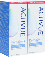Acu Vue RevitaLens multi-purpose contact lens solution bottle, 360 ml, pack of 2