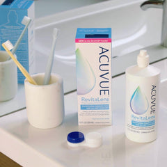 Acu Vue RevitaLens bottle with lens case included