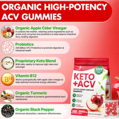 Keto-friendly, sugar-free ACV gummies