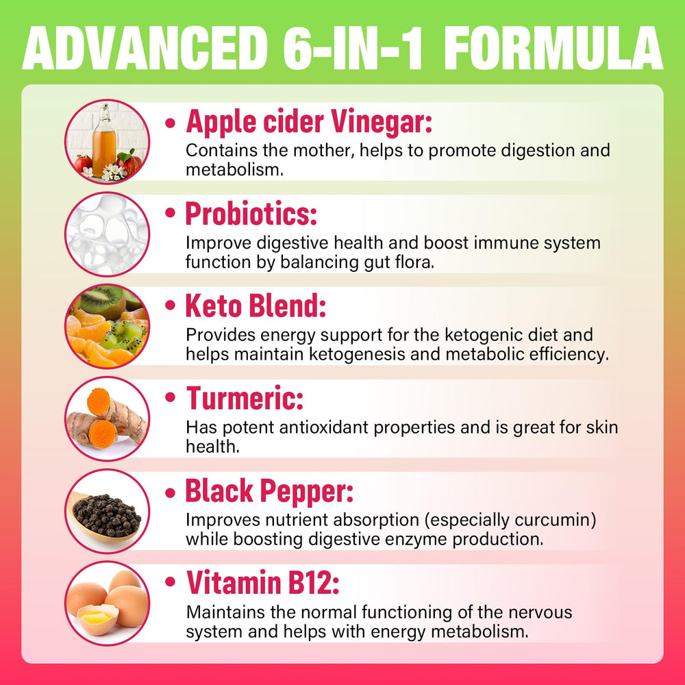 Vitamin B12 supplement detail on ACV gummies