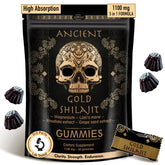 Ad Hoc 1100mg Gold Shilajit Gummies bottle label