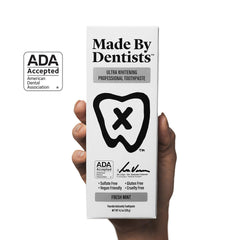 ADA Approved seal displayed on toothpaste packaging