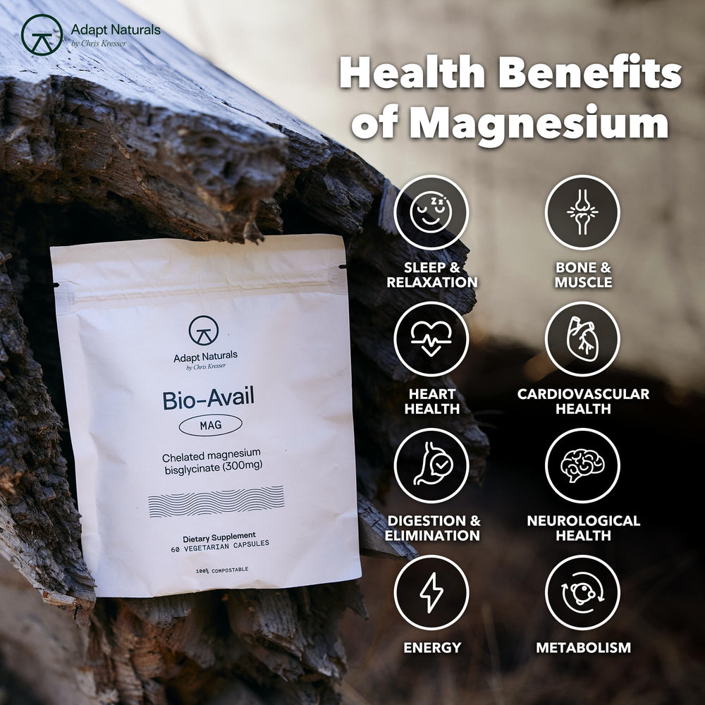 Capsules with Adapt Naturals label in hand