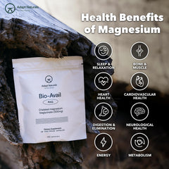 Capsules with Adapt Naturals label in hand