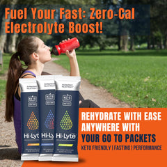 Hi-Lyte Pro keto-friendly zero-carb label close-up.