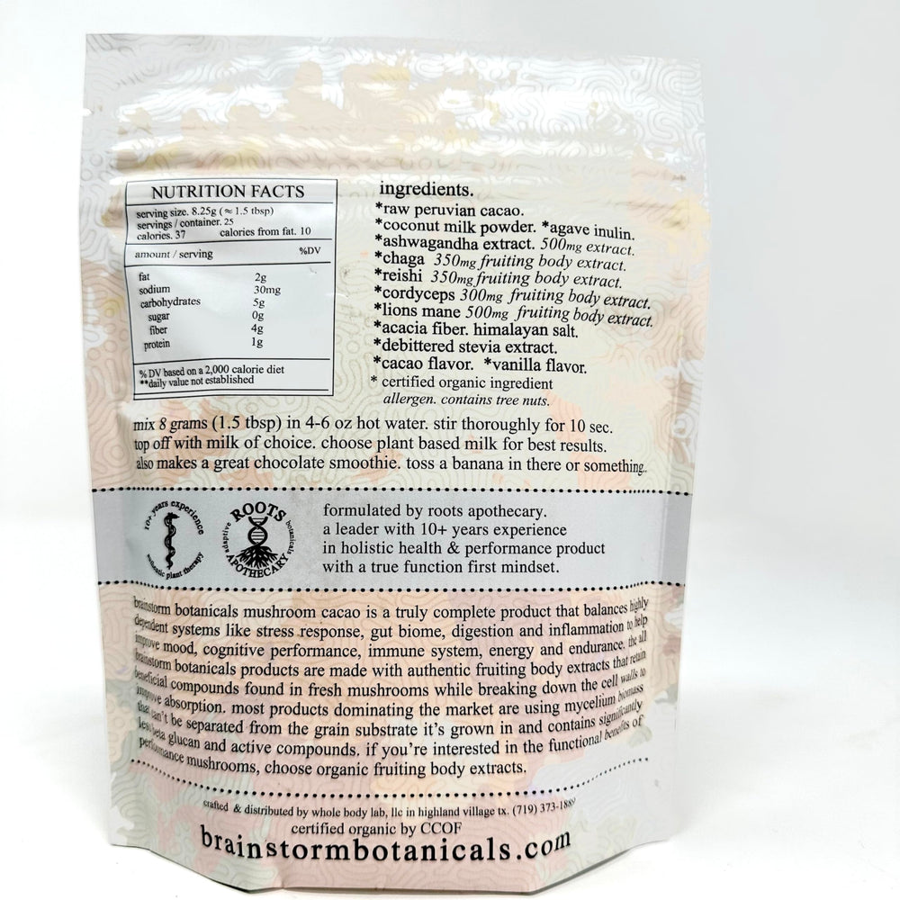 Ashwagandha powder and serving