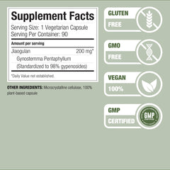 Adaptogen and antioxidant support from Jiaogulan