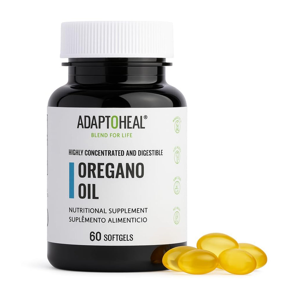 ADAPTOHEAL Oil of Oregano Softgel bottle – 60 count front view
