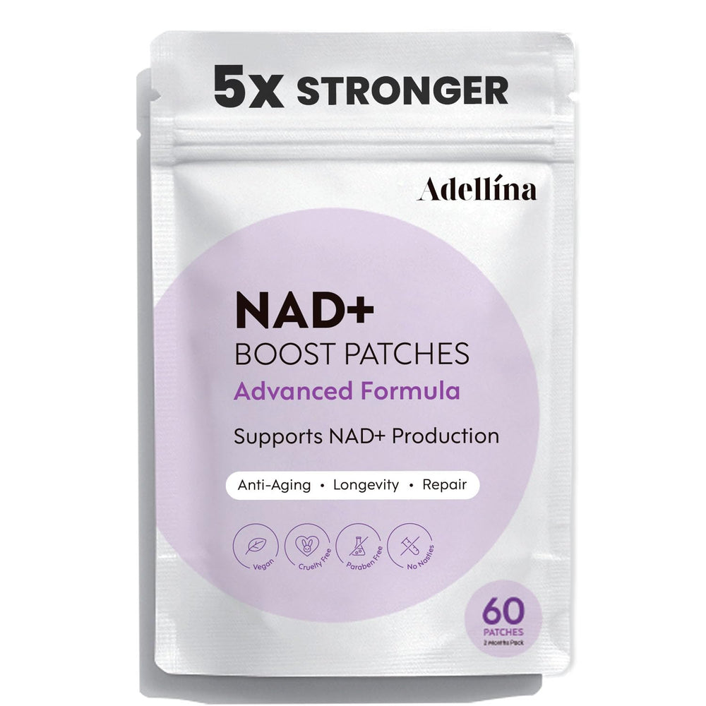 Adellina NAD+ patches packaging and display
