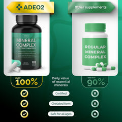 Non-GMO and vegan badges on ADEO2 packaging