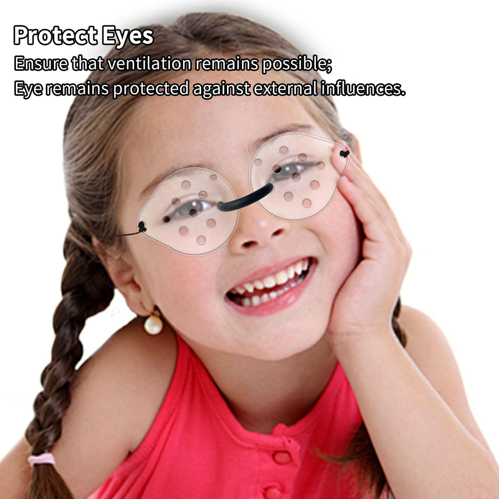 Eye shield with soft adjustable elastic band