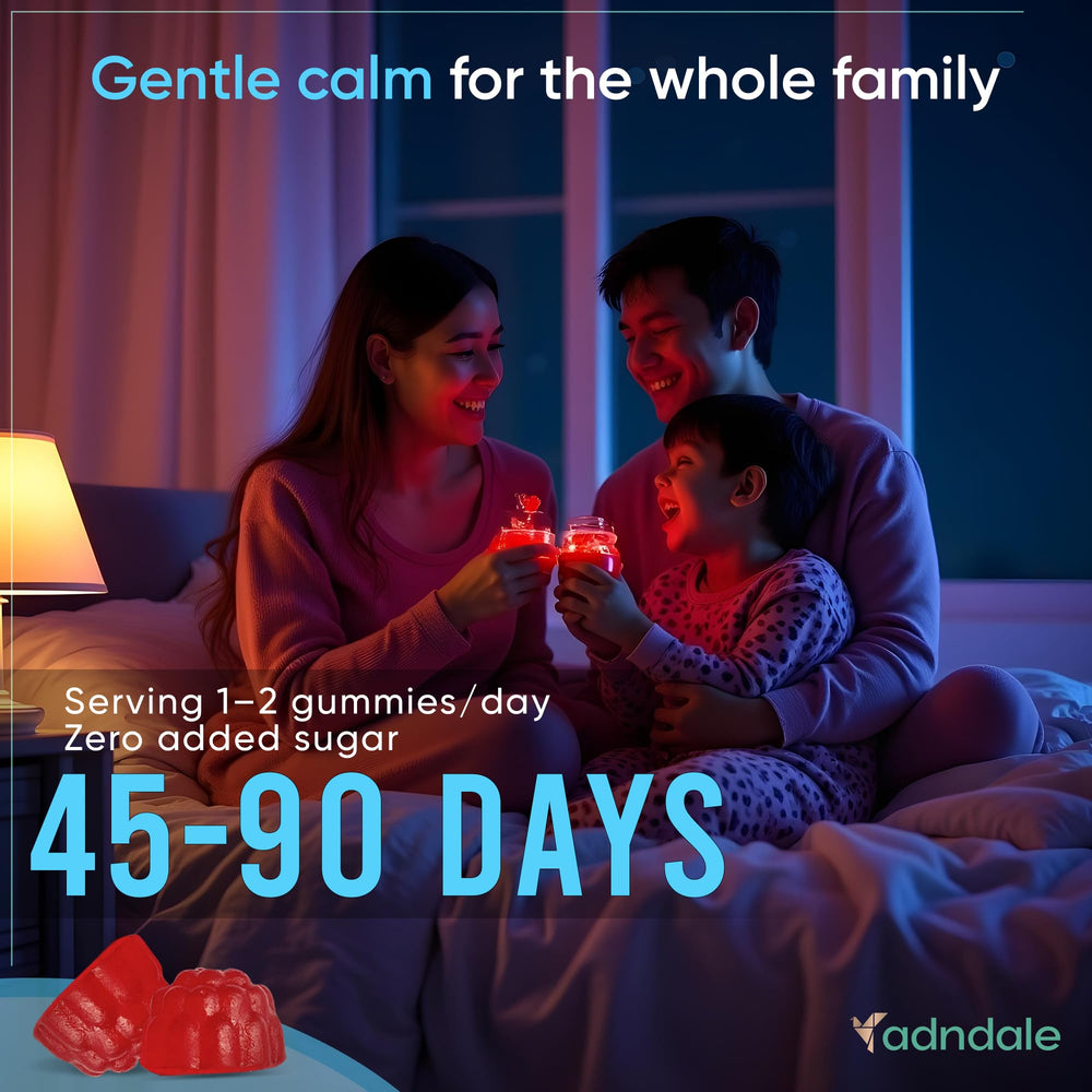 Kids serving size of Adndale Magnesium Glycinate Gummies