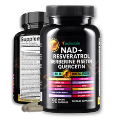 Adndale NAD Resveratrol 90-cap bottle front view