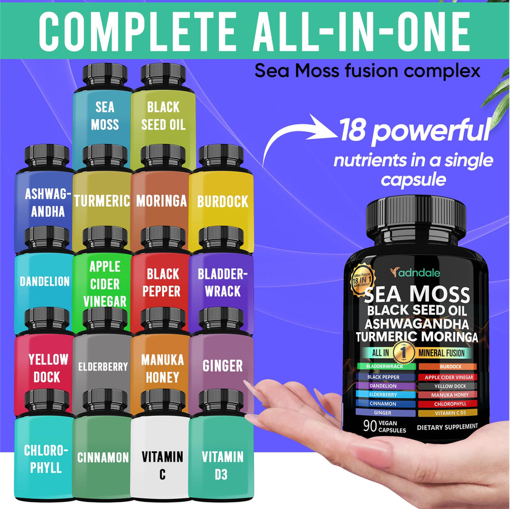 Ingredients including apple cider vinegar and dandelion