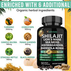 Himalayan Shilajit shown as key ingredient