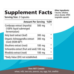 Pure Essence Adrenal Stability packaging and label