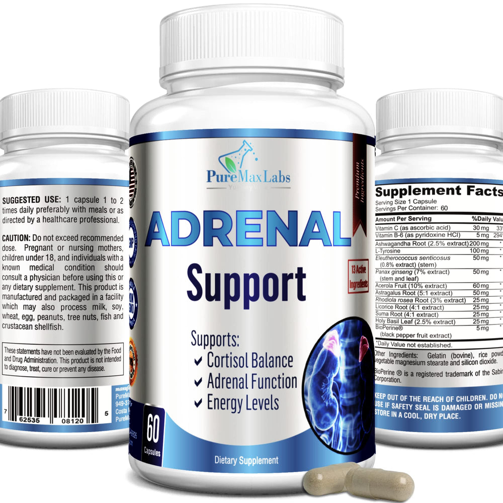 Adrenal Support bottle with 60 capsules