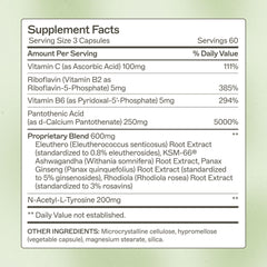 Adrenal Support 180 capsules bottle close-up