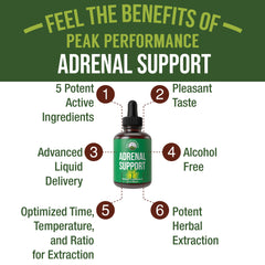 Adrenal support liquid drops for women and men