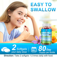 Adults using AREDS 2+ eye vitamins for daily eye health